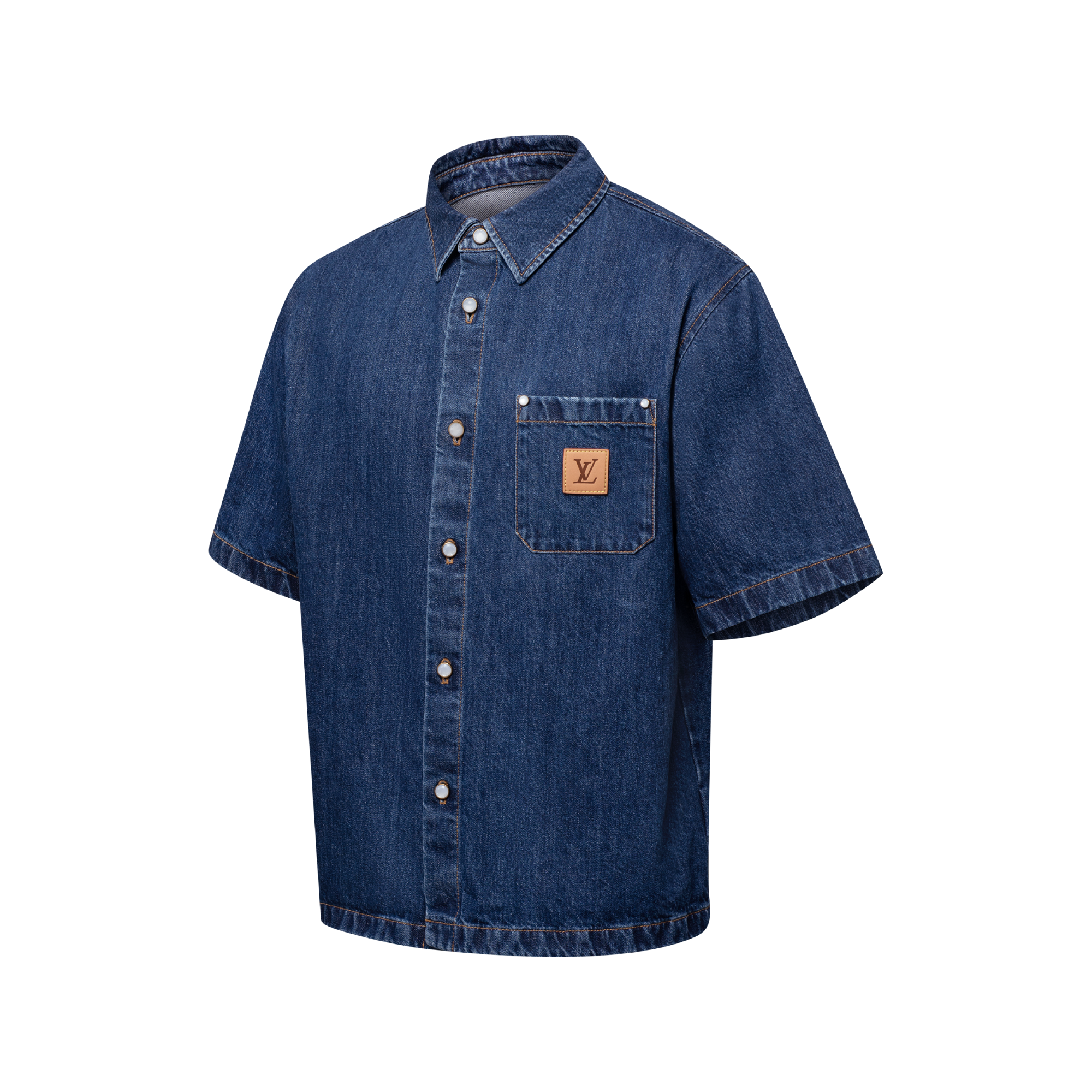 Signature Denim Short-Sleeved Shirt - Ready-to-Wear | LOUIS VUITTON